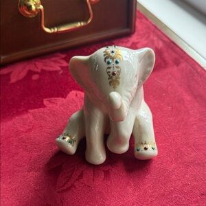 Lenox White Elephant with Gold Accents
